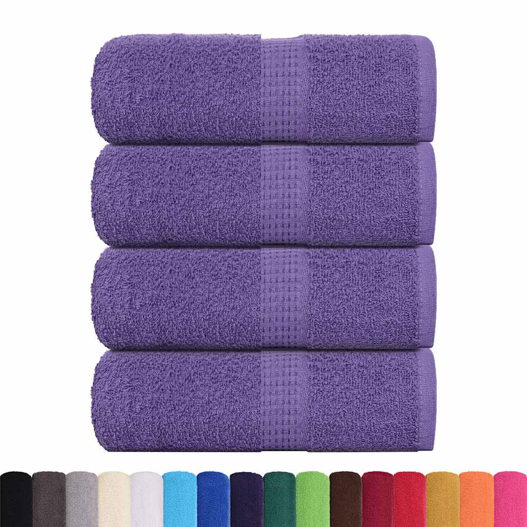 Wash Towels 4 pcs FROGN Purple 30x30 cm 100% Cotton