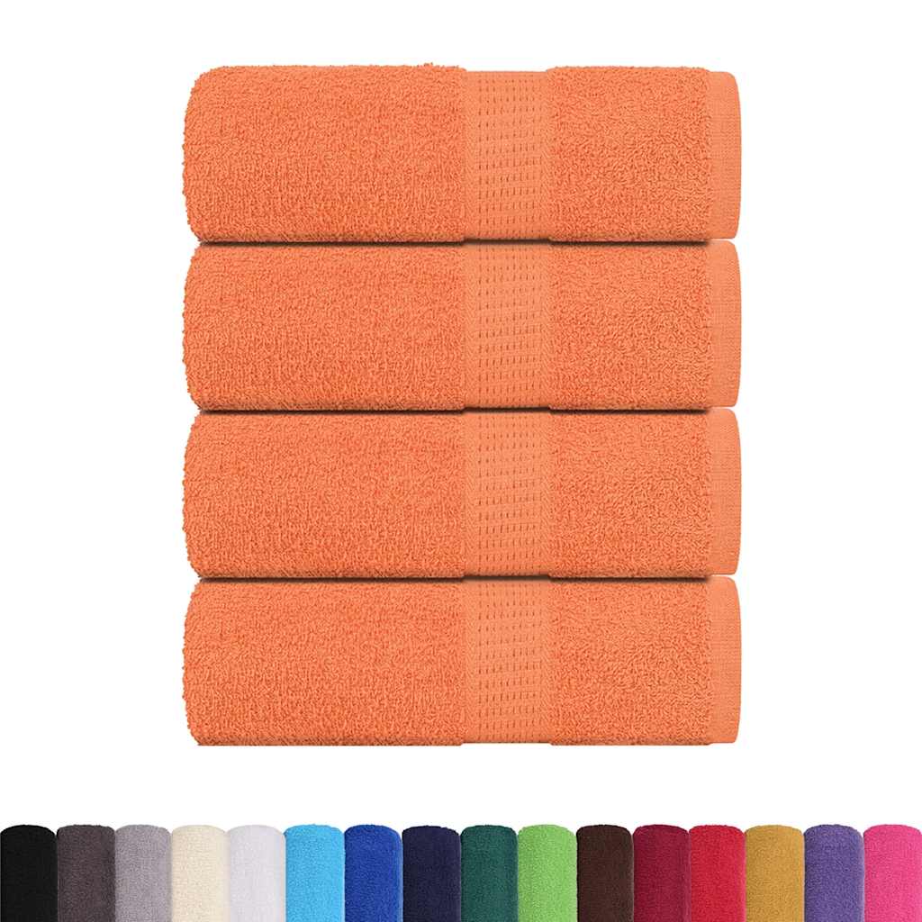 Wash Towels 4 pcs FROGN Orange 30x30 cm 100% Cotton