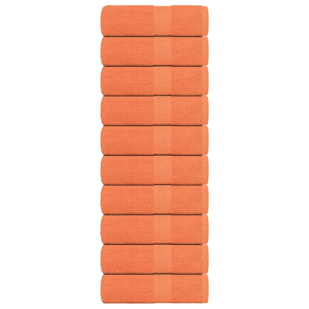 Wash Towels 10 pcs FROGN Orange 30x30 cm 100% Cotton