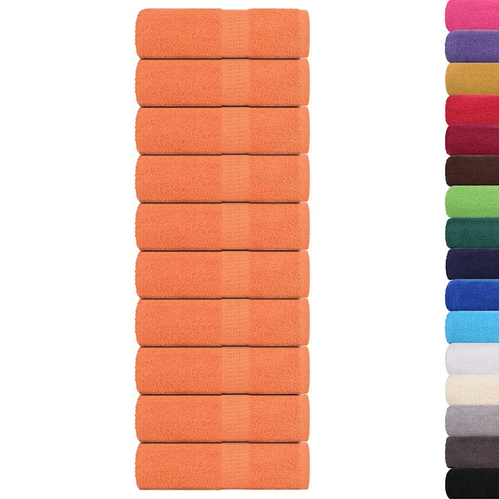 Wash Towels 10 pcs FROGN Orange 30x30 cm 100% Cotton