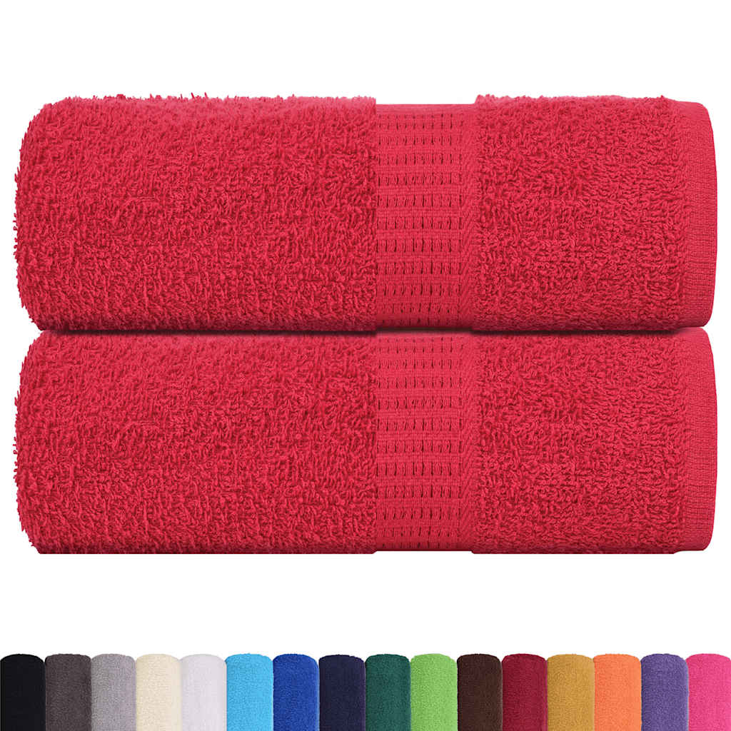 Wash Towels 2 pcs FROGN Red 30x30 cm 100% Cotton