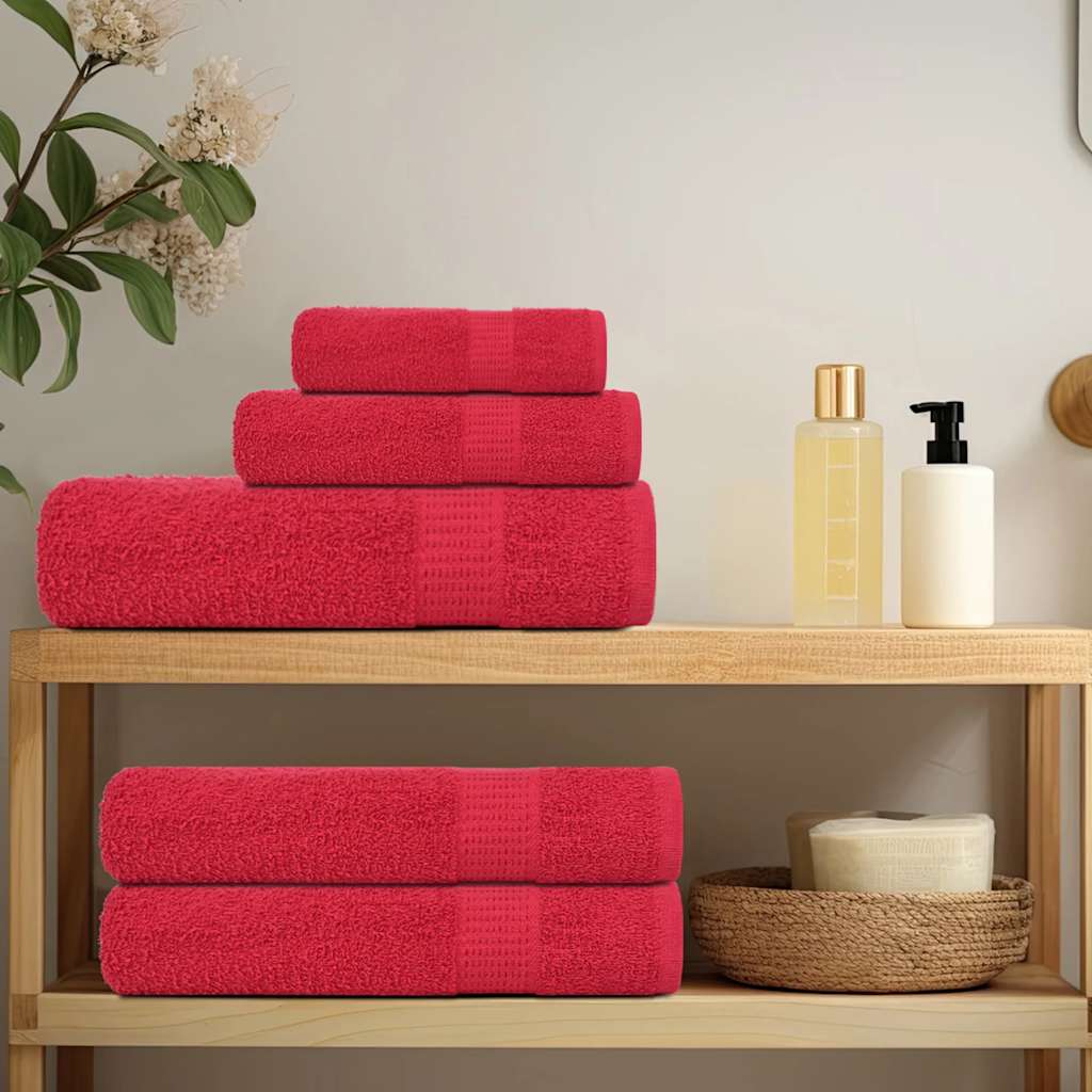 Wash Towels 10 pcs FROGN Red 30x30 cm 100% Cotton