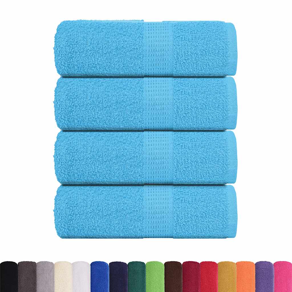 Wash Towels 4 pcs FROGN Turquoise 30x30 cm 100% Cotton