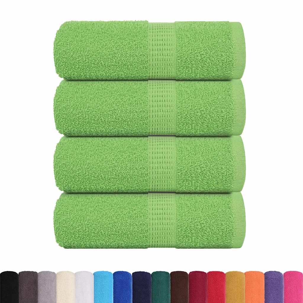 Wash Towels 4 pcs FROGN Apple Green 30x30 cm 100% Cotton