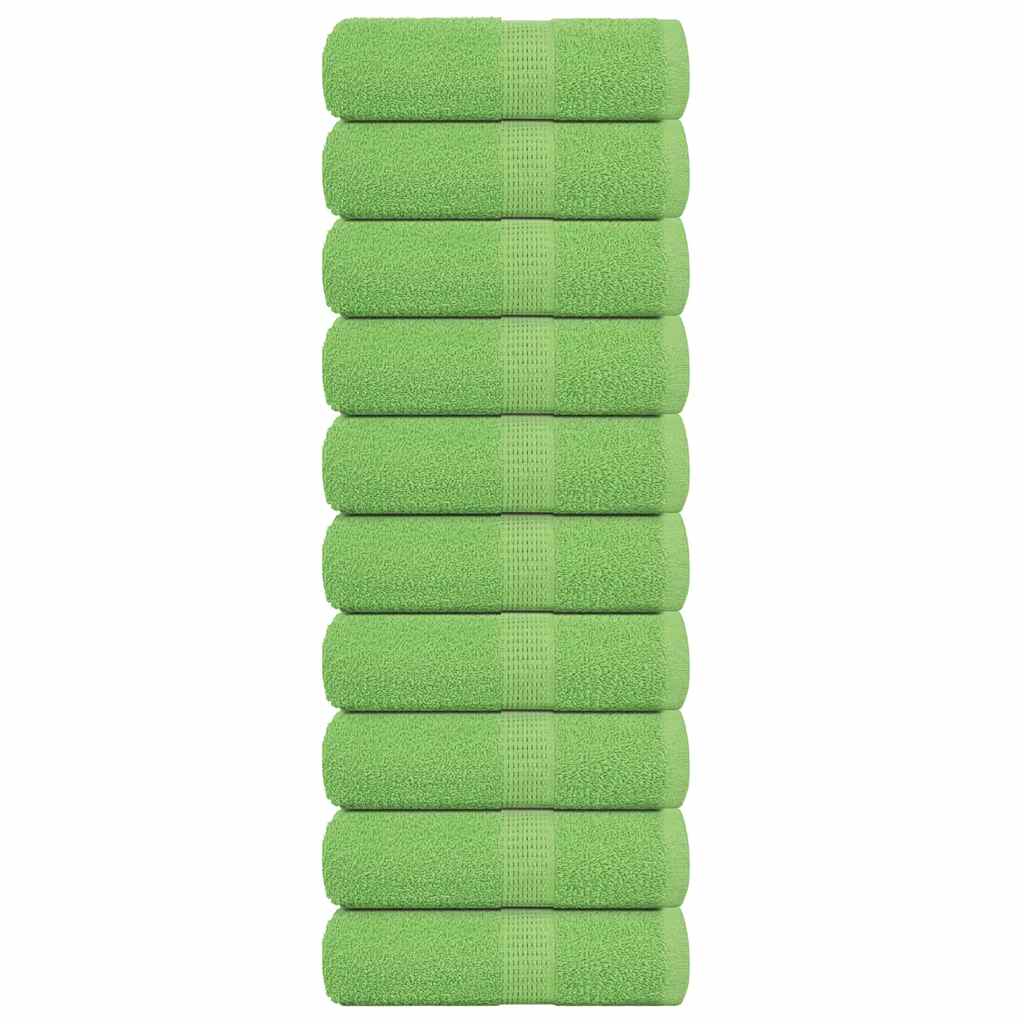 Wash Towels 10 pcs FROGN Apple Green 30x30 cm 100% Cotton