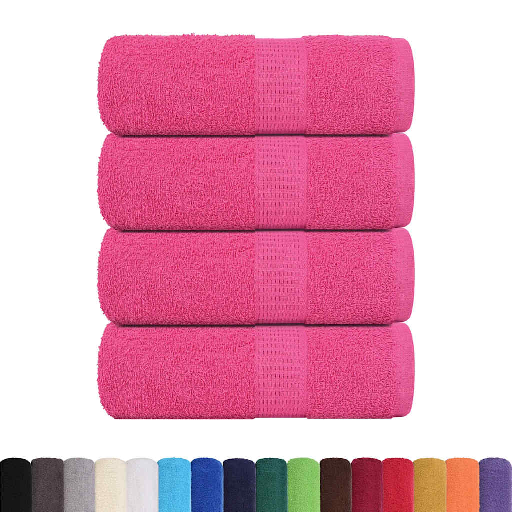 Wash Towels 4 pcs FROGN Pink 30x30 cm 100% Cotton