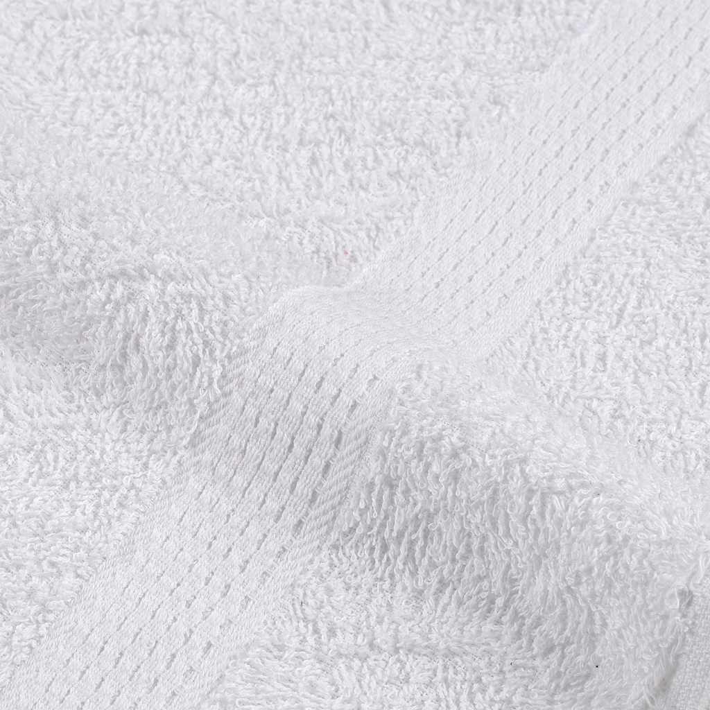 6 Piece Towel Set White 360 gsm 100% Cotton