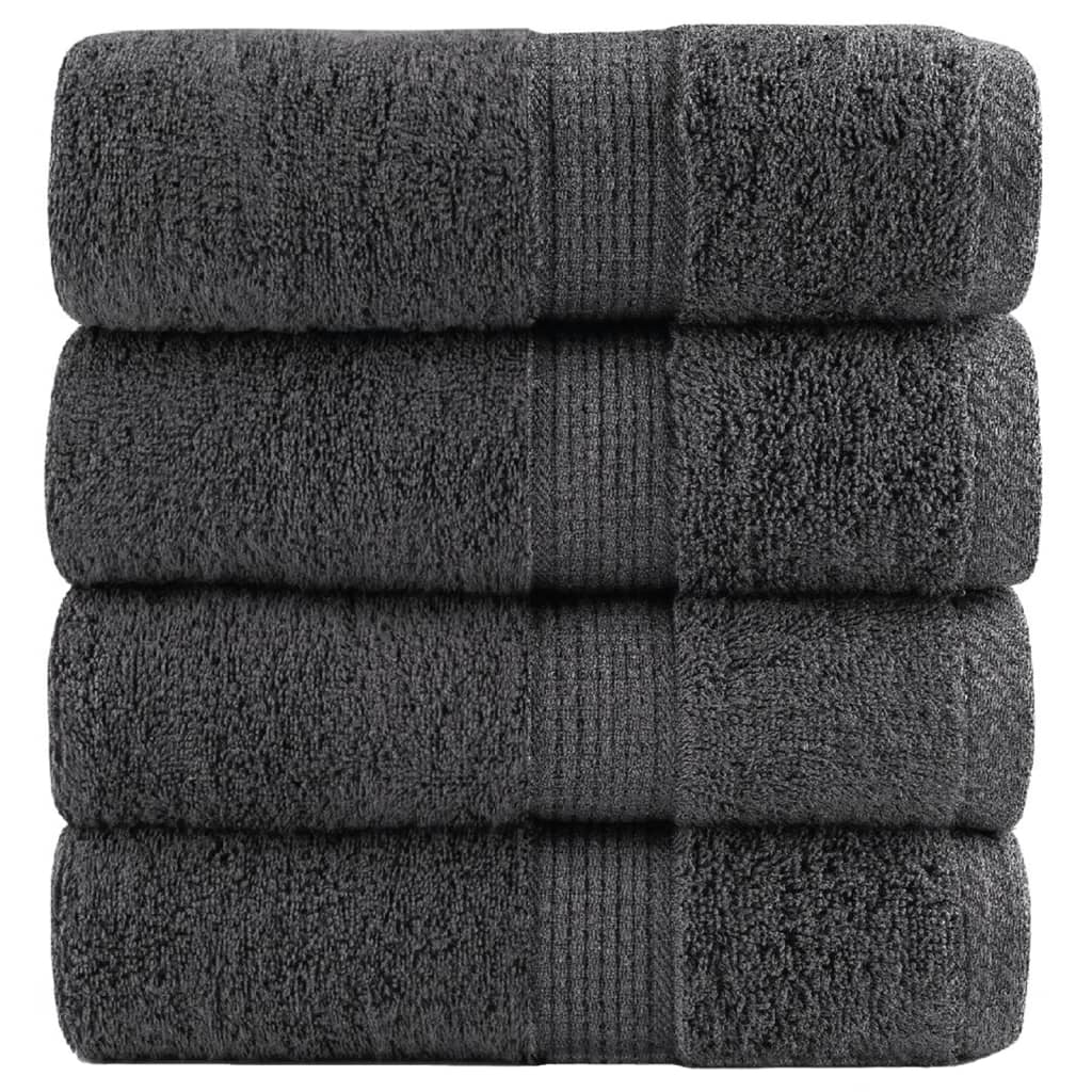 Premium Wash Towels SOLUND 4pcs Anthracite 30x30cm 600gsm