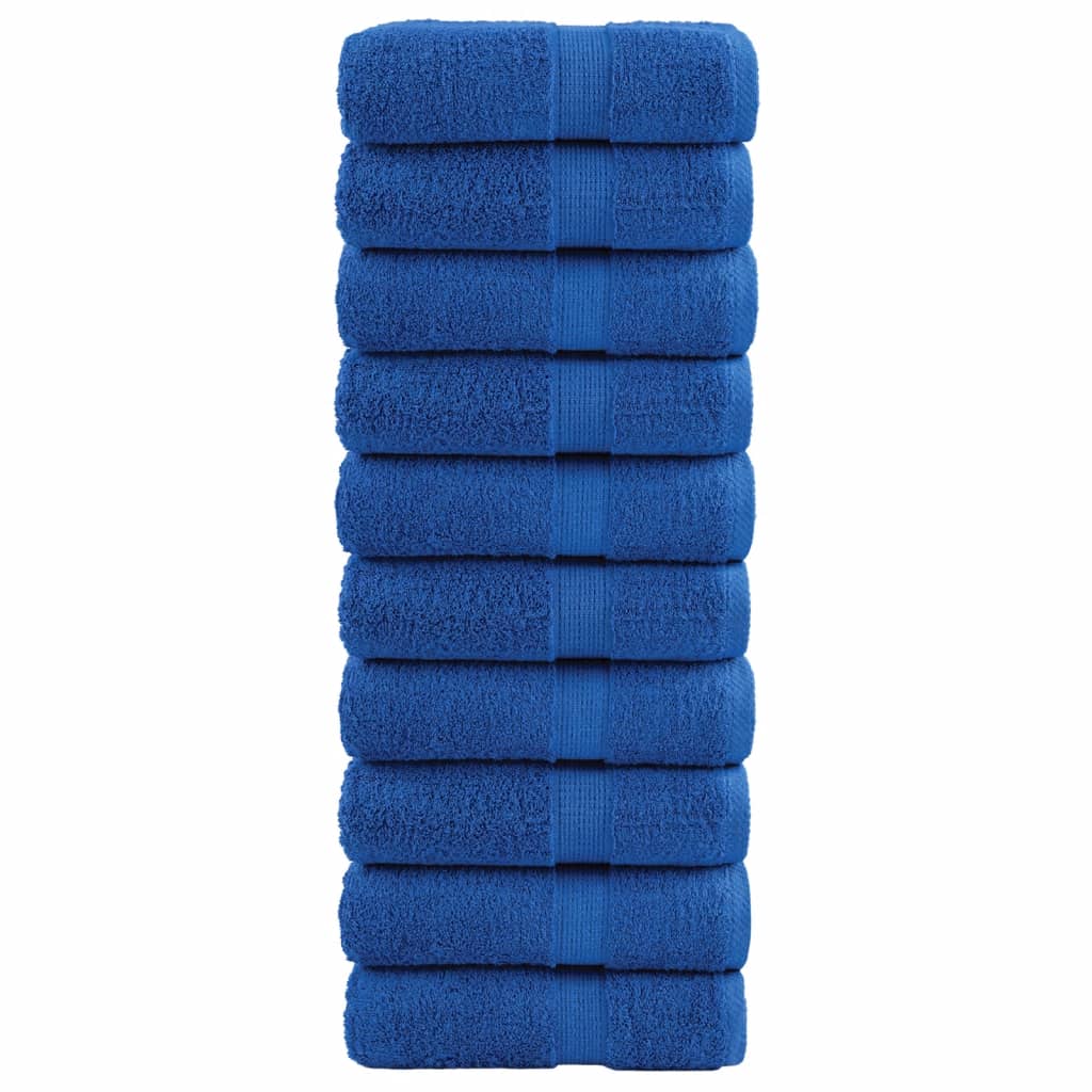 Premium Wash Towels SOLUND 10pcs Blue 30x30cm 600gsm