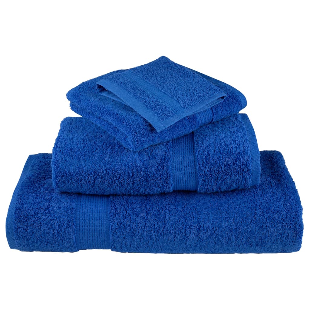 Premium Guest Towels SOLUND 10pcs Blue 30x50cm 600gsm