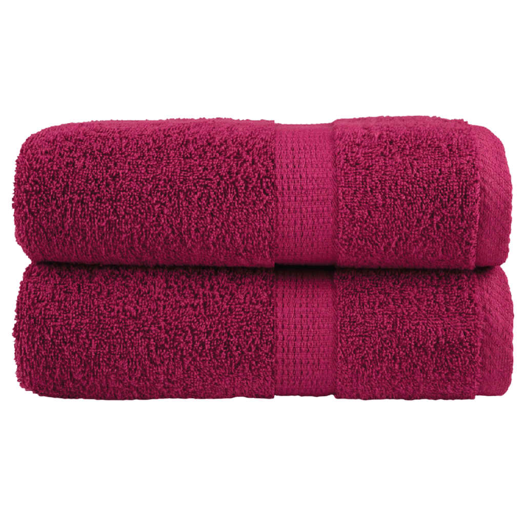 Premium Wash Towels SOLUND 2pcs Bordeaux 30x30cm 600gsm