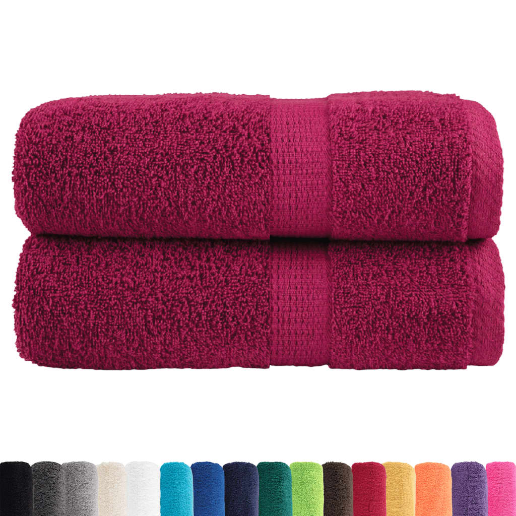 Premium Wash Towels SOLUND 2pcs Bordeaux 30x30cm 600gsm