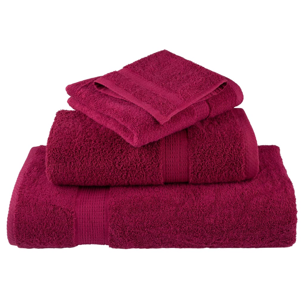 Premium Wash Towels SOLUND 2pcs Bordeaux 30x30cm 600gsm