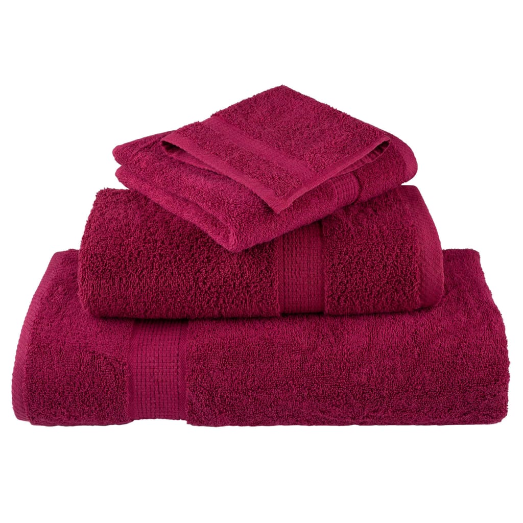 Premium Guest Towels SOLUND 2pcs Bordeaux 30x50cm 600gsm