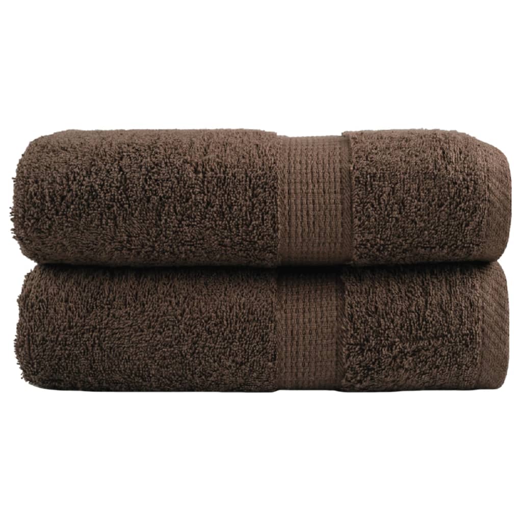 Premium Wash Towels SOLUND 2pcs Brown 30x30cm 600gsm