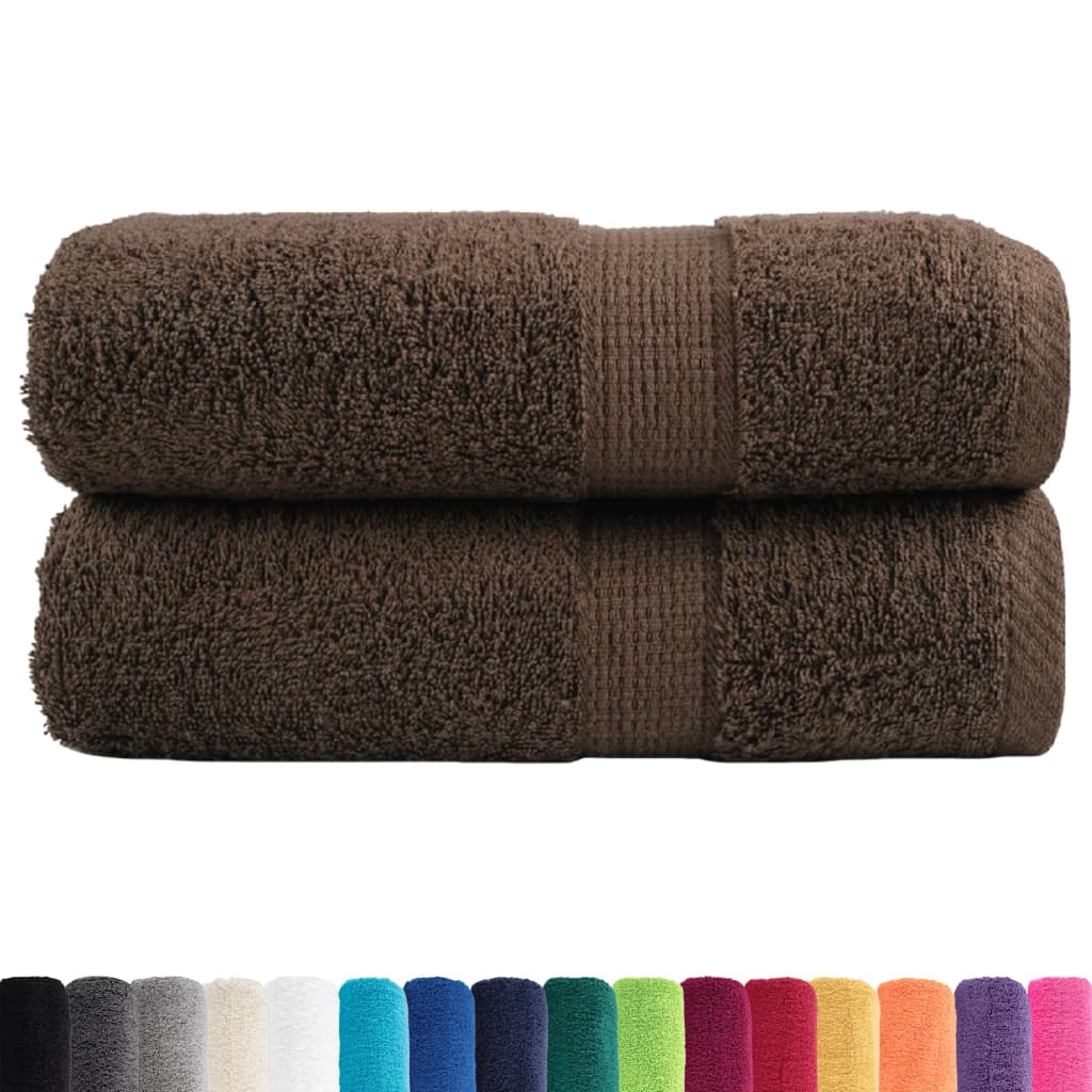 Premium Wash Towels SOLUND 2pcs Brown 30x30cm 600gsm