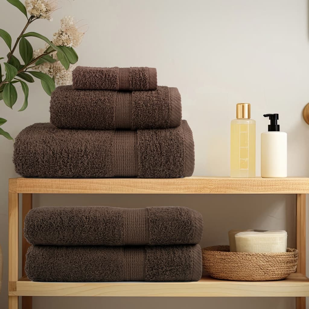 Premium Wash Towels SOLUND 4pcs Brown 30x30cm 600gsm
