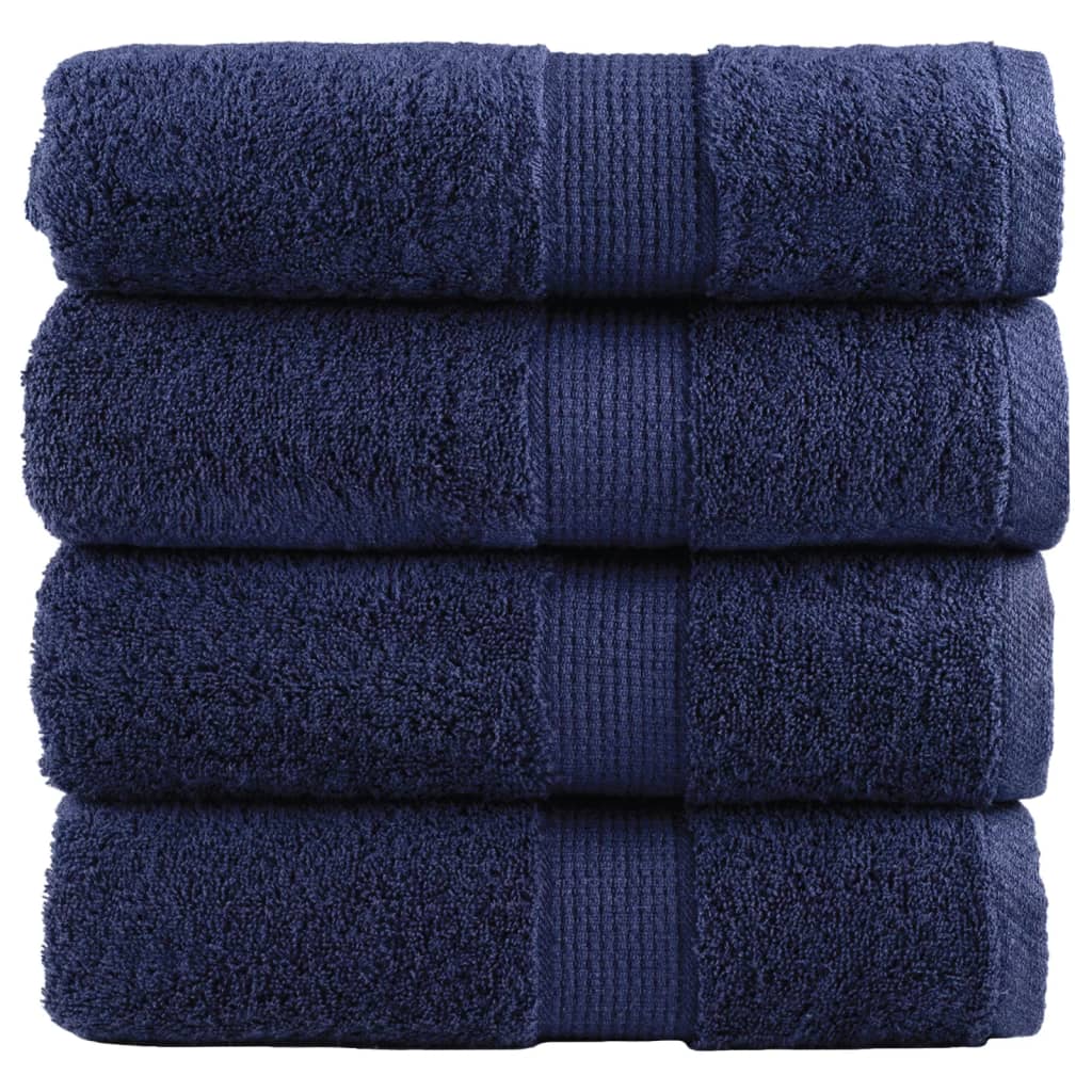 Premium Wash Towels SOLUND 4pcs Navy Blue 30x30cm 600gsm
