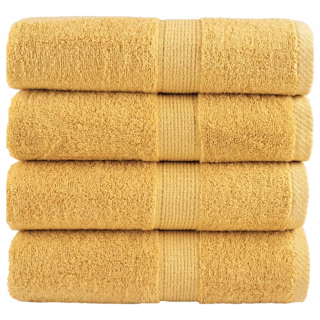 Premium Wash Towels SOLUND 4pcs Gold 30x30cm 600gsm