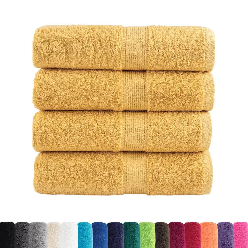 Premium Wash Towels SOLUND 4pcs Gold 30x30cm 600gsm