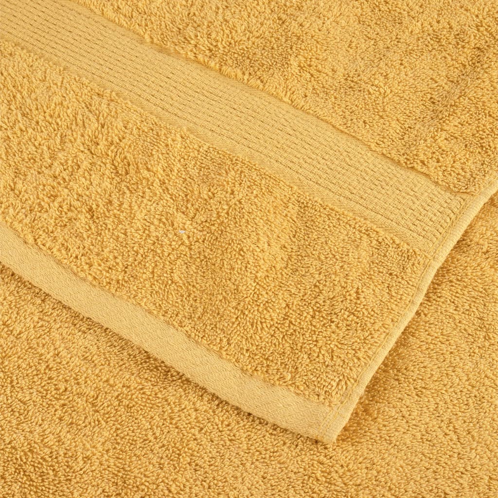 Premium Wash Towels SOLUND 10pcs Gold 30x30cm 600gsm