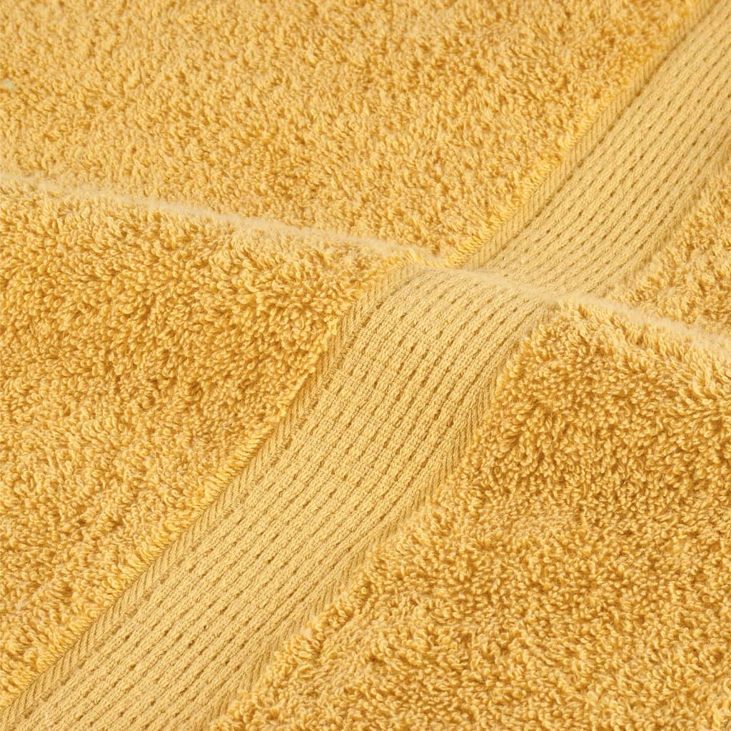 Premium Hand Towels SOLUND 2pcs Gold 50x100cm 600gsm