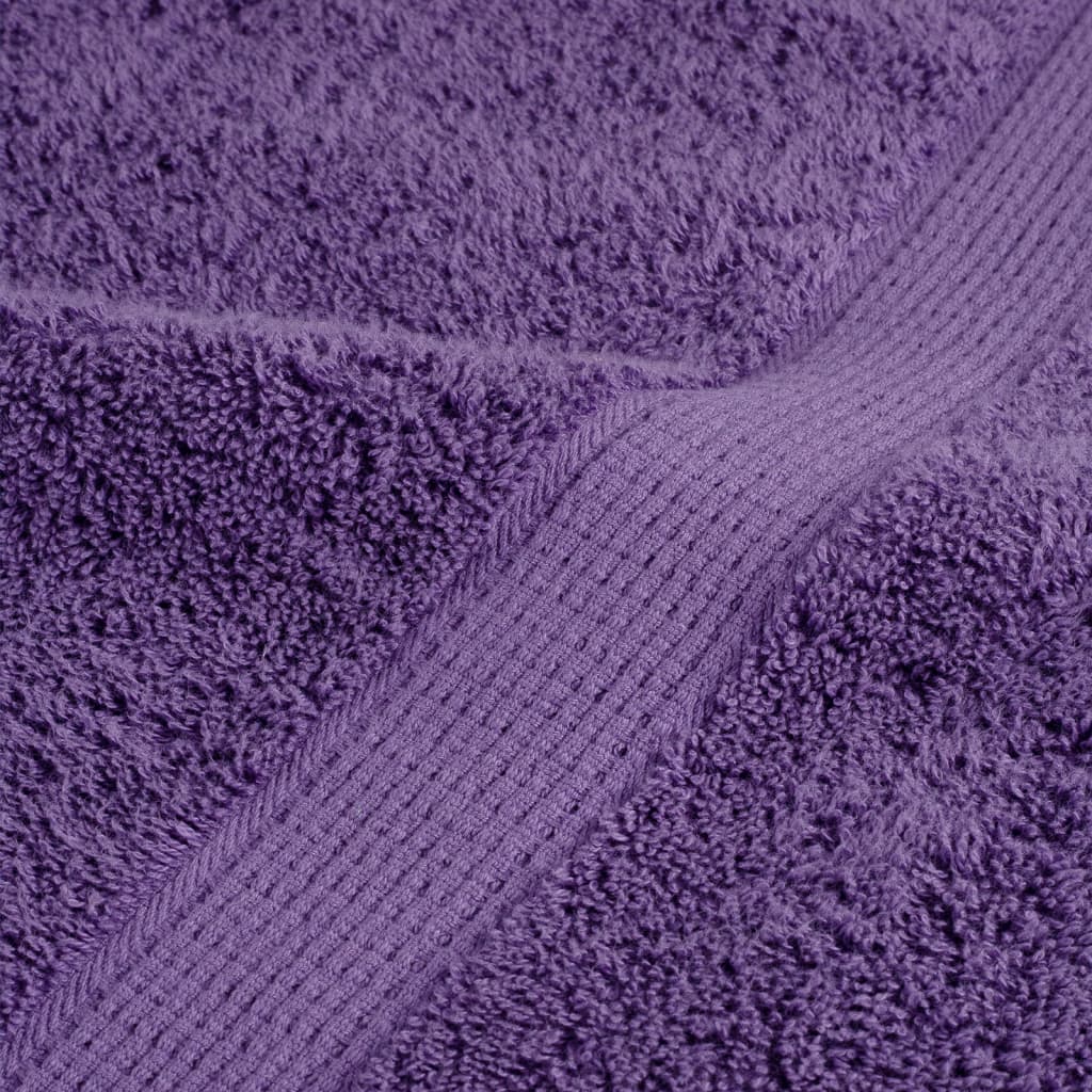 Premium Towels SOLUND 2 pcs Purple 100x200 cm 600 gsm