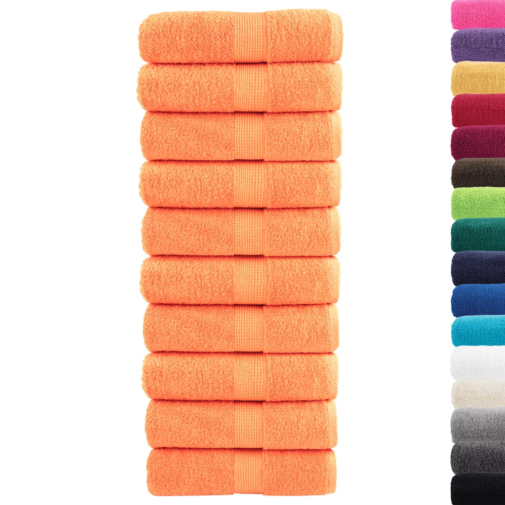 Premium Wash Towels SOLUND 10 pcs Orange 30x30 cm 600 gsm