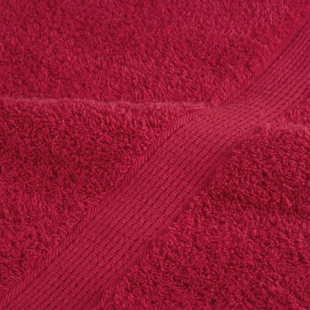 Premium Sauna Towels SOLUND 10 pcs Red 80x200 cm 600 gsm