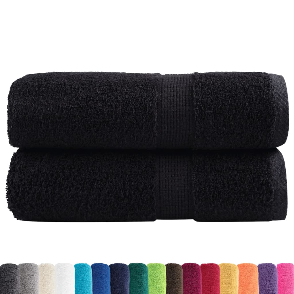 Premium Wash Towels SOLUND 2 pcs Black 30x30 cm 600 gsm
