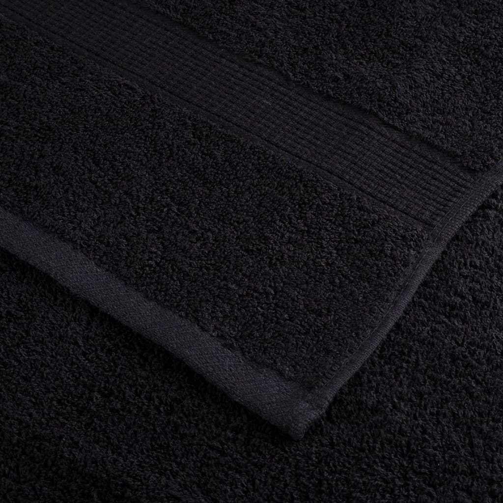 Premium Wash Towels SOLUND 2 pcs Black 30x30 cm 600 gsm
