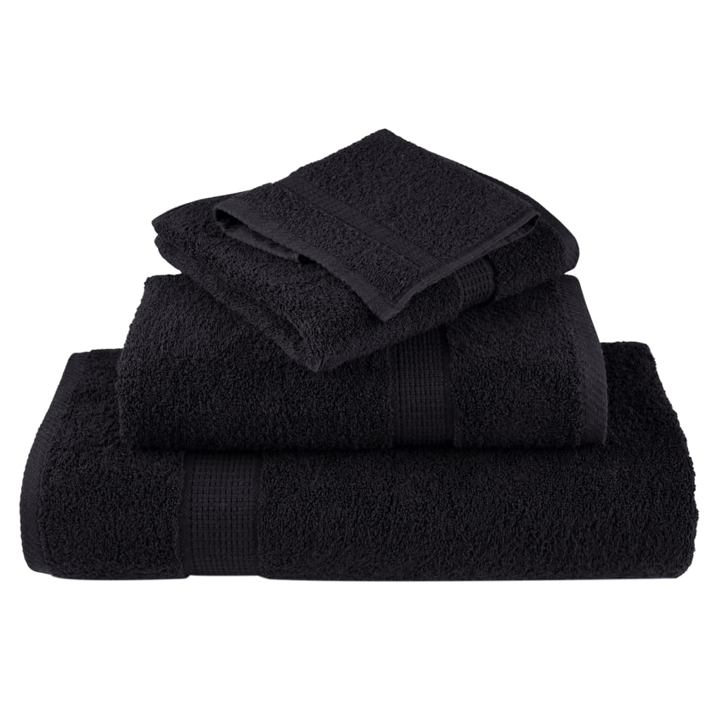Premium Wash Towels SOLUND 10 pcs Black 30x30 cm 600 gsm