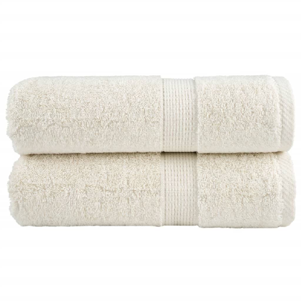 Premium Wash Towels SOLUND 2 pcs Cream 30x30 cm 600 gsm