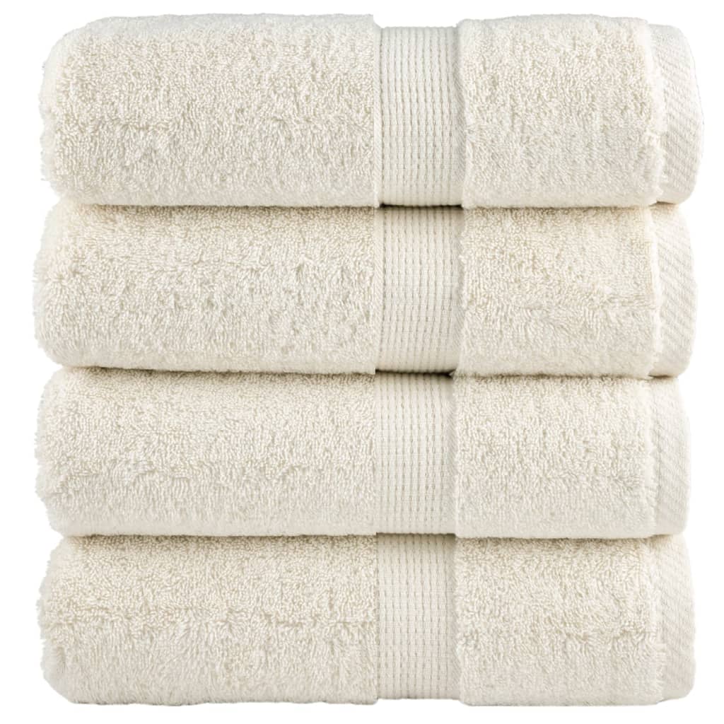Premium Wash Towels SOLUND 4 pcs Cream 30x30 cm 600 gsm