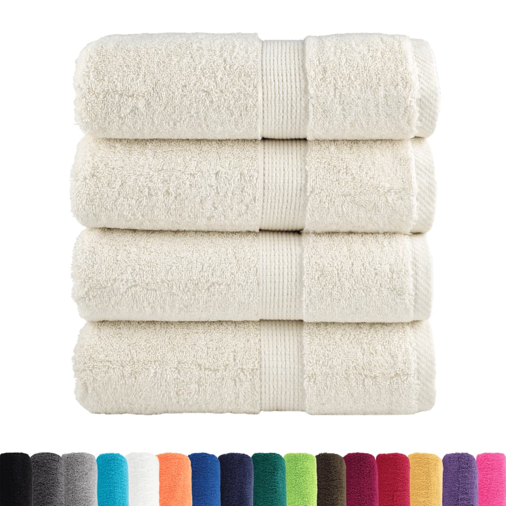 Premium Wash Towels SOLUND 4 pcs Cream 30x30 cm 600 gsm