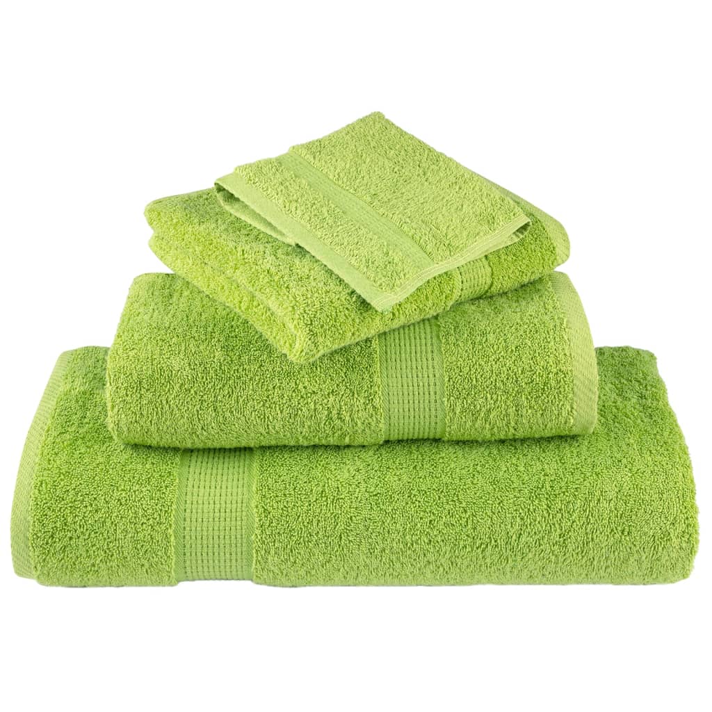 Premium Wash Towels SOLUND 10 pcs Apple Green 30x30 cm 600 gsm
