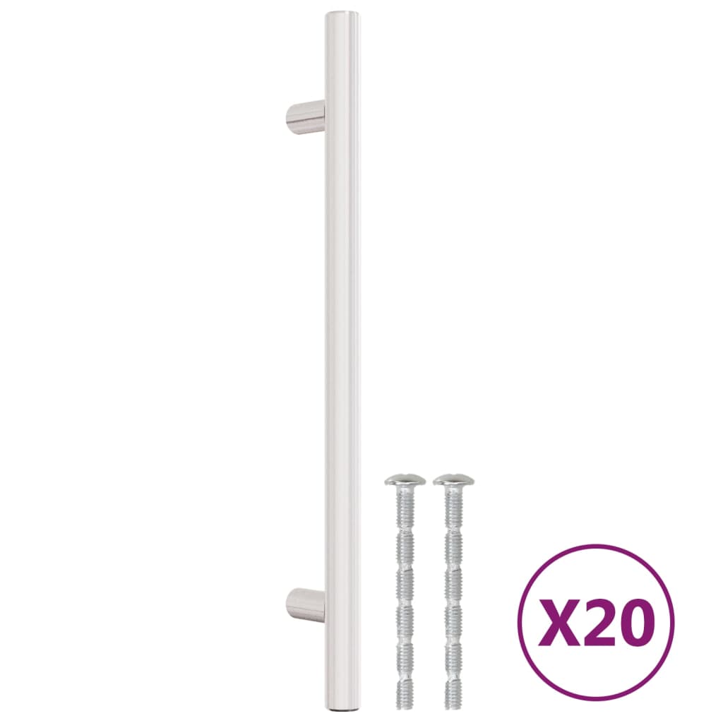 Cabinet Handles 20 pcs Silver 160 mm Stainless Steel
