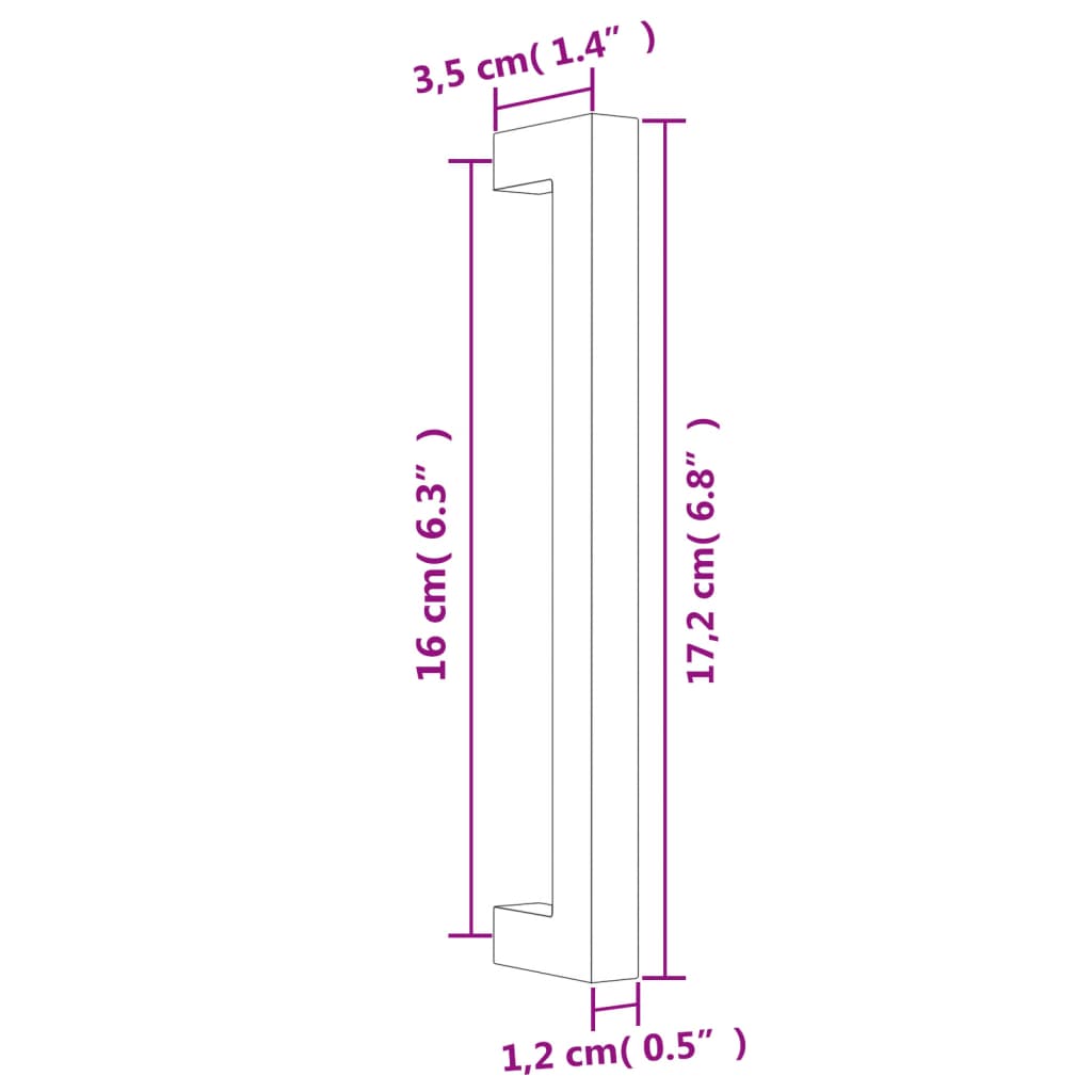 Cabinet Handles 20 pcs Gold 160 mm Stainless Steel