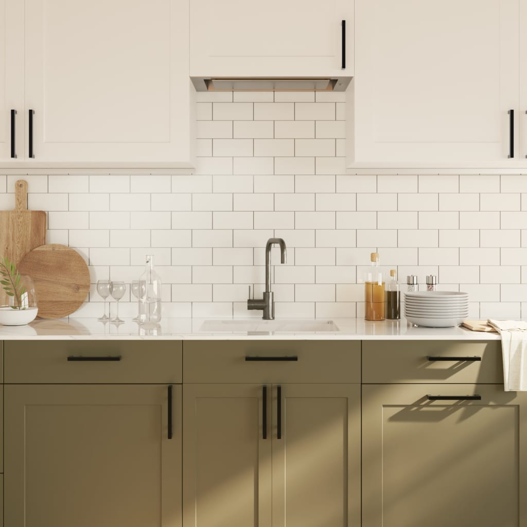 Cabinet Handles 20 pcs Black 160 mm Stainless Steel