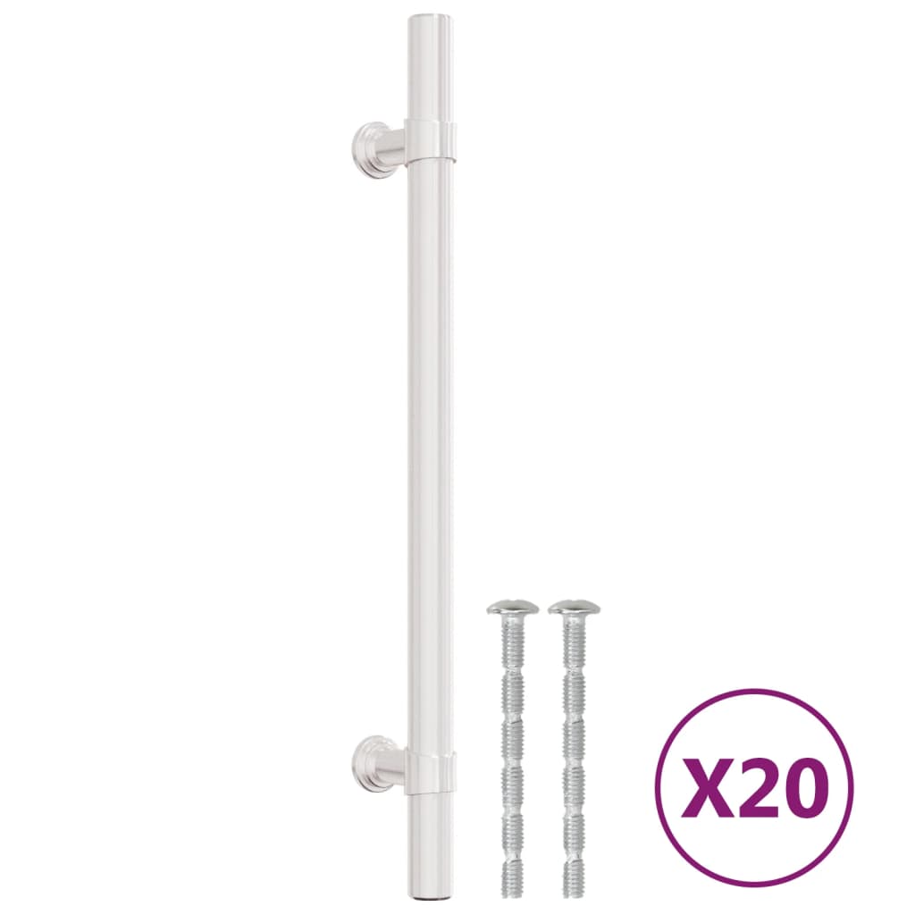 Cabinet Handles 20 pcs Silver 160 mm Stainless Steel
