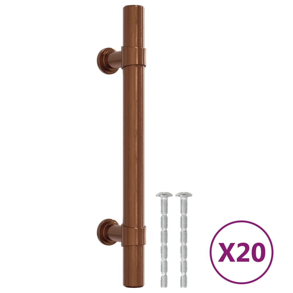 Cabinet Handles 20 pcs Bronze 96 mm Stainless Steel
