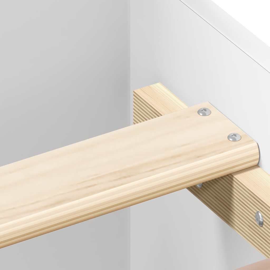 Bed Frame without Mattress White 90x200 cm Engineered Wood