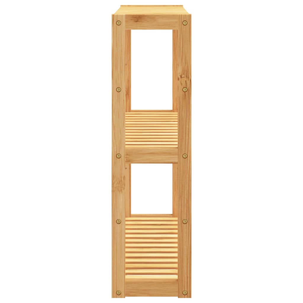 Bathroom Shelf 3-Tier Wall-mounted 60x15x54 cm Bamboo
