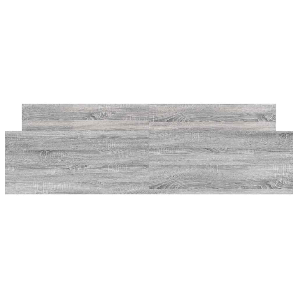 Bed Frame without Mattress Grey Sonoma 160x200 cm