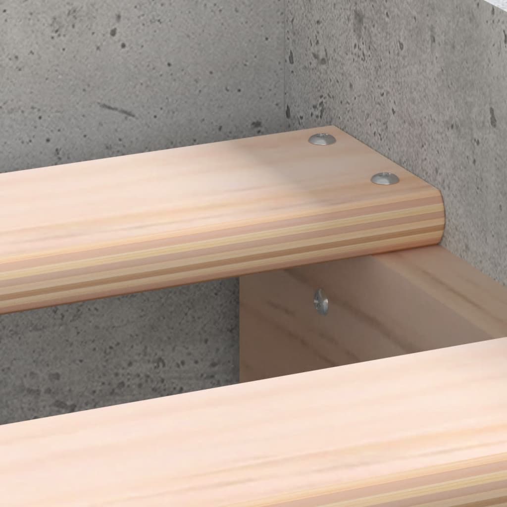 Bed Frame without Mattress Concrete Grey 140x190 cm