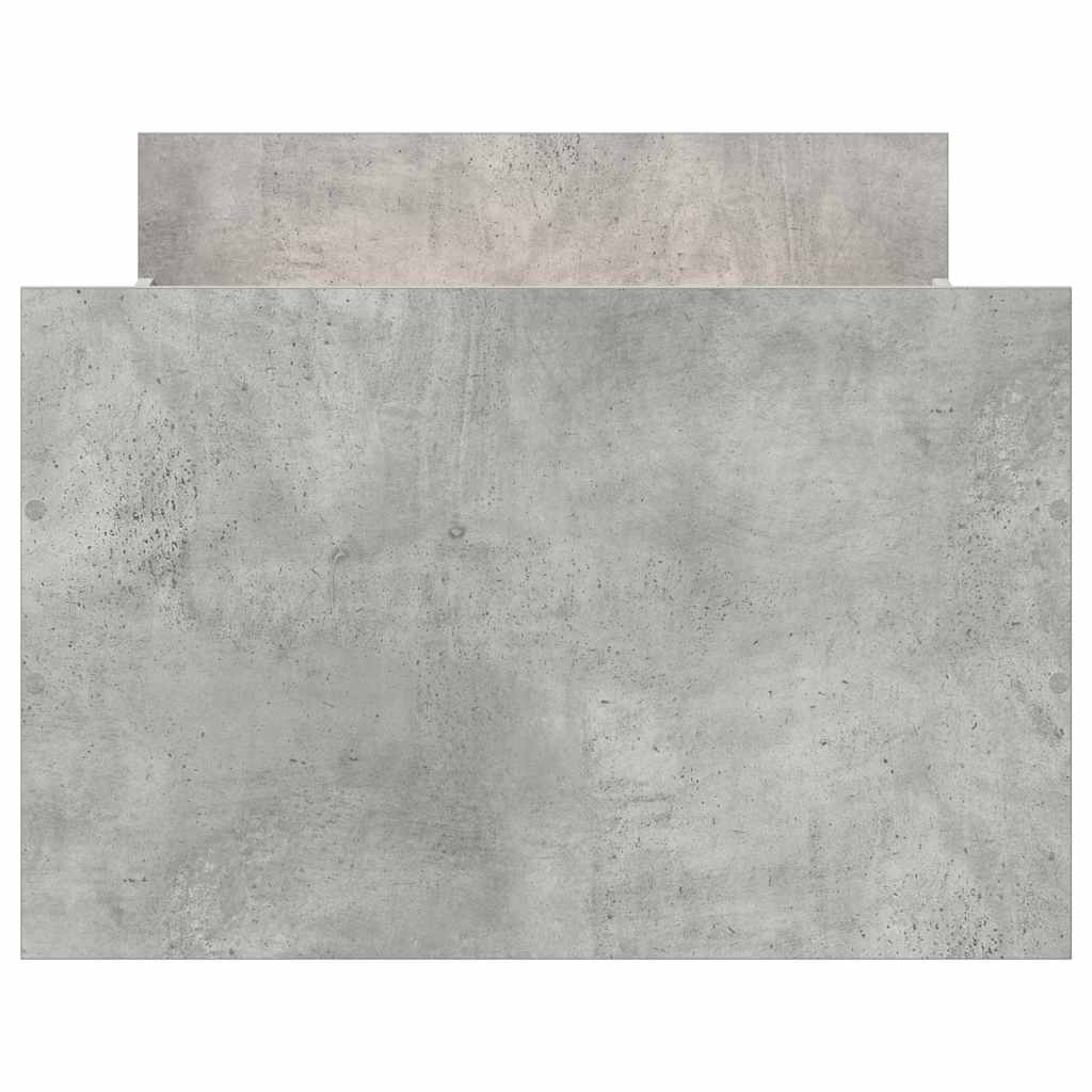 Bed Frame without Mattress Concrete Grey 100x200 cm