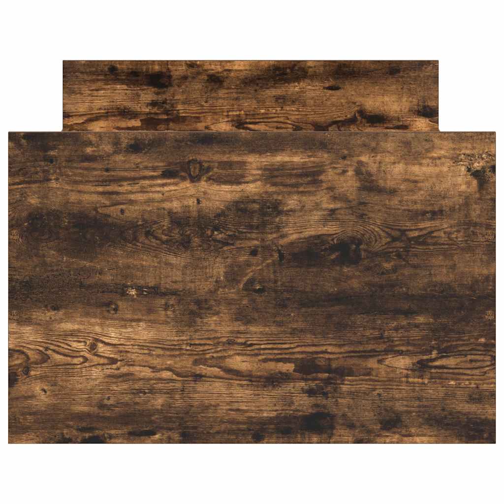 Bed Frame without Mattress Smoked Oak 100x200 cm