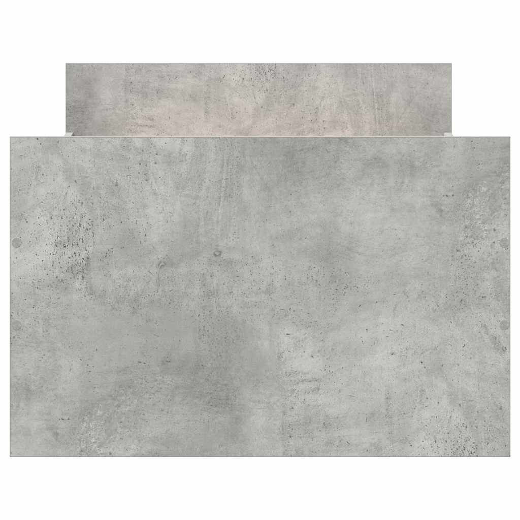Bed Frame without Mattress Concrete Grey 90x200 cm