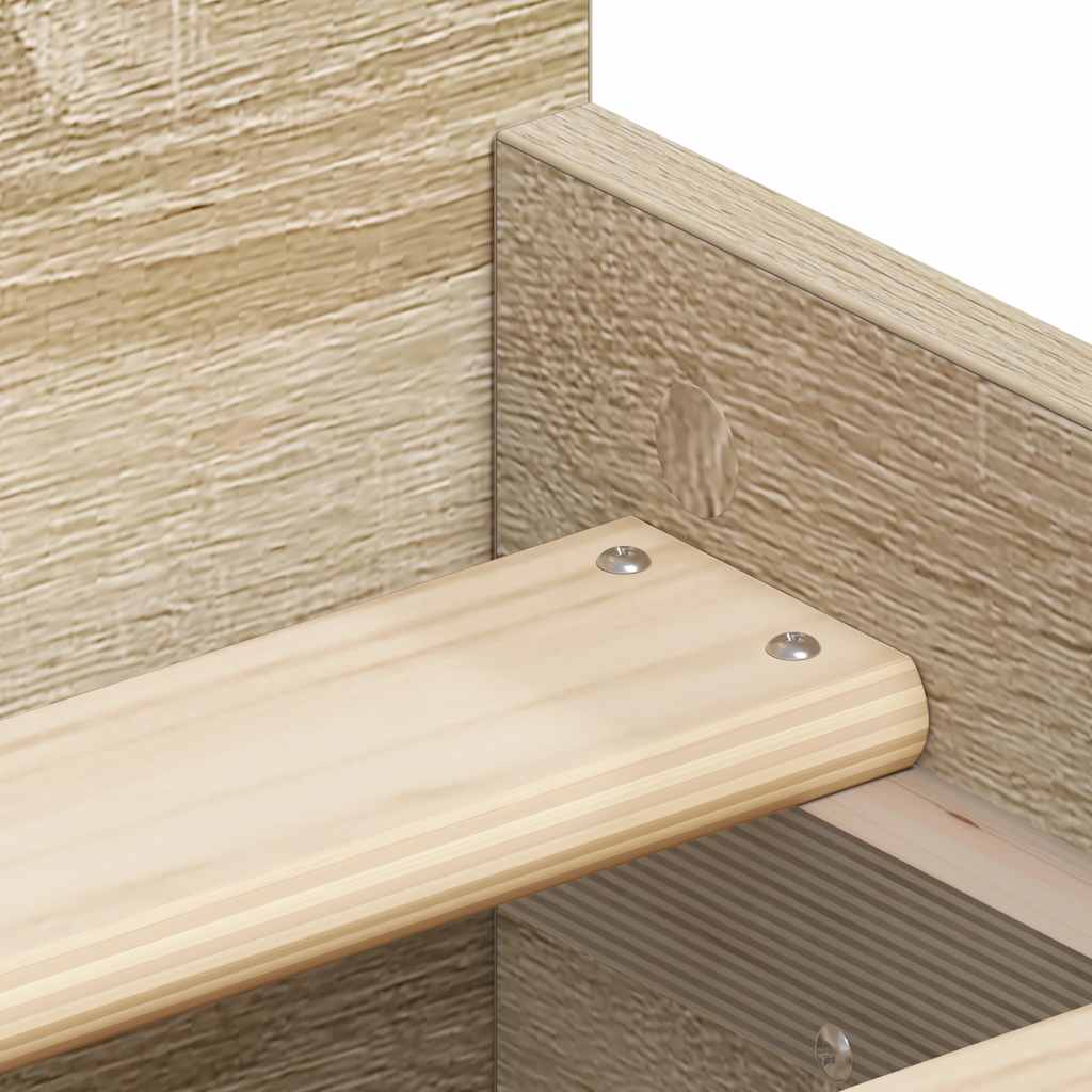 Bed Frame without Mattress Sonoma Oak 90x190 cm Single