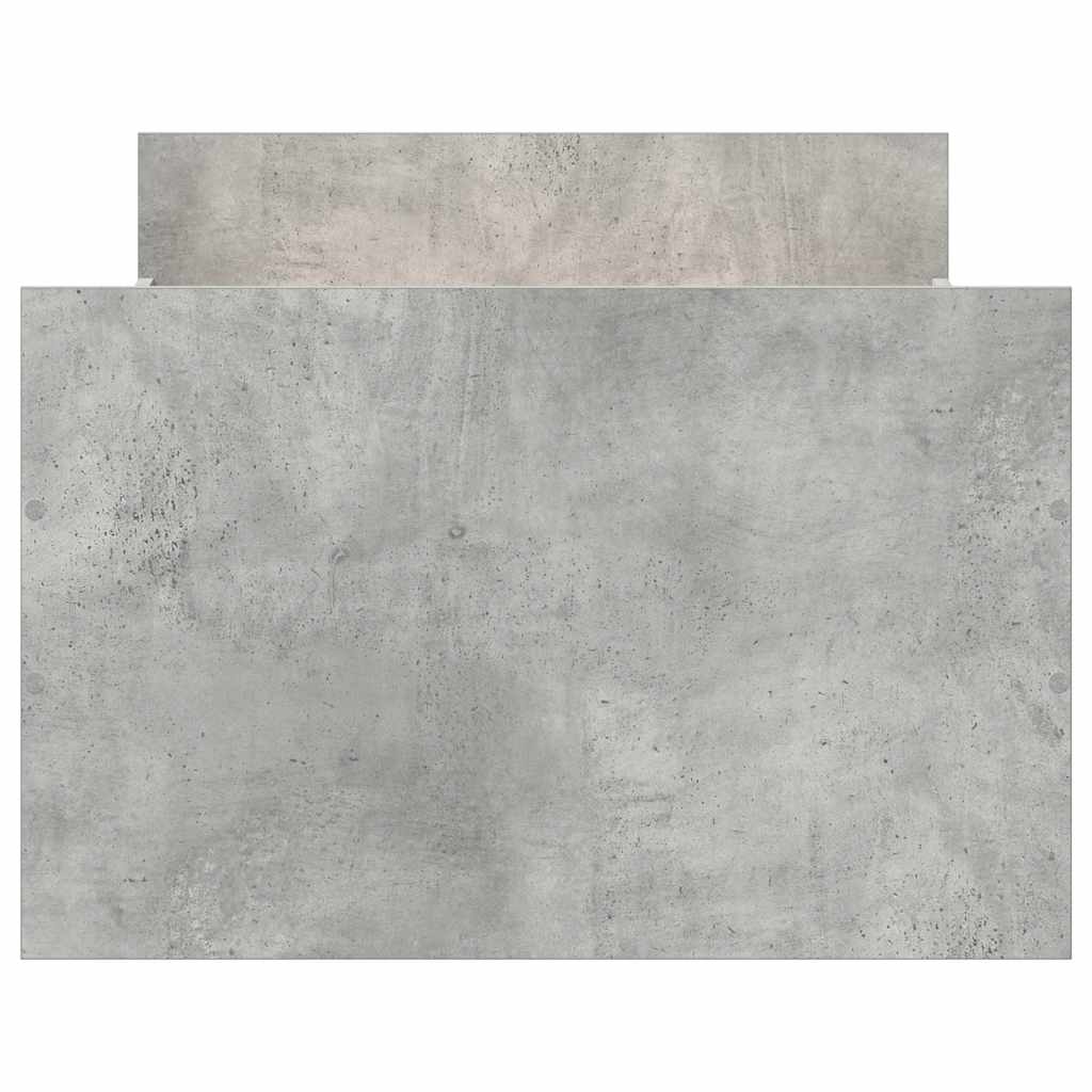Bed Frame without Mattress Concrete Grey 90x190 cm Single